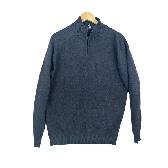 True‎ Rock Sweater Mens Size XXL 1/4 zip Mock Turtle Neck Casual Classic - Picture 1 of 10